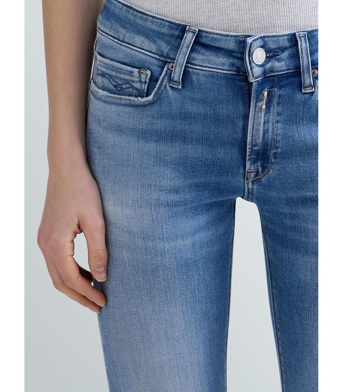 ブーツカットNEW LUZ FLARED モダールストレッチデニム 詳細画像 ダークブルー 5